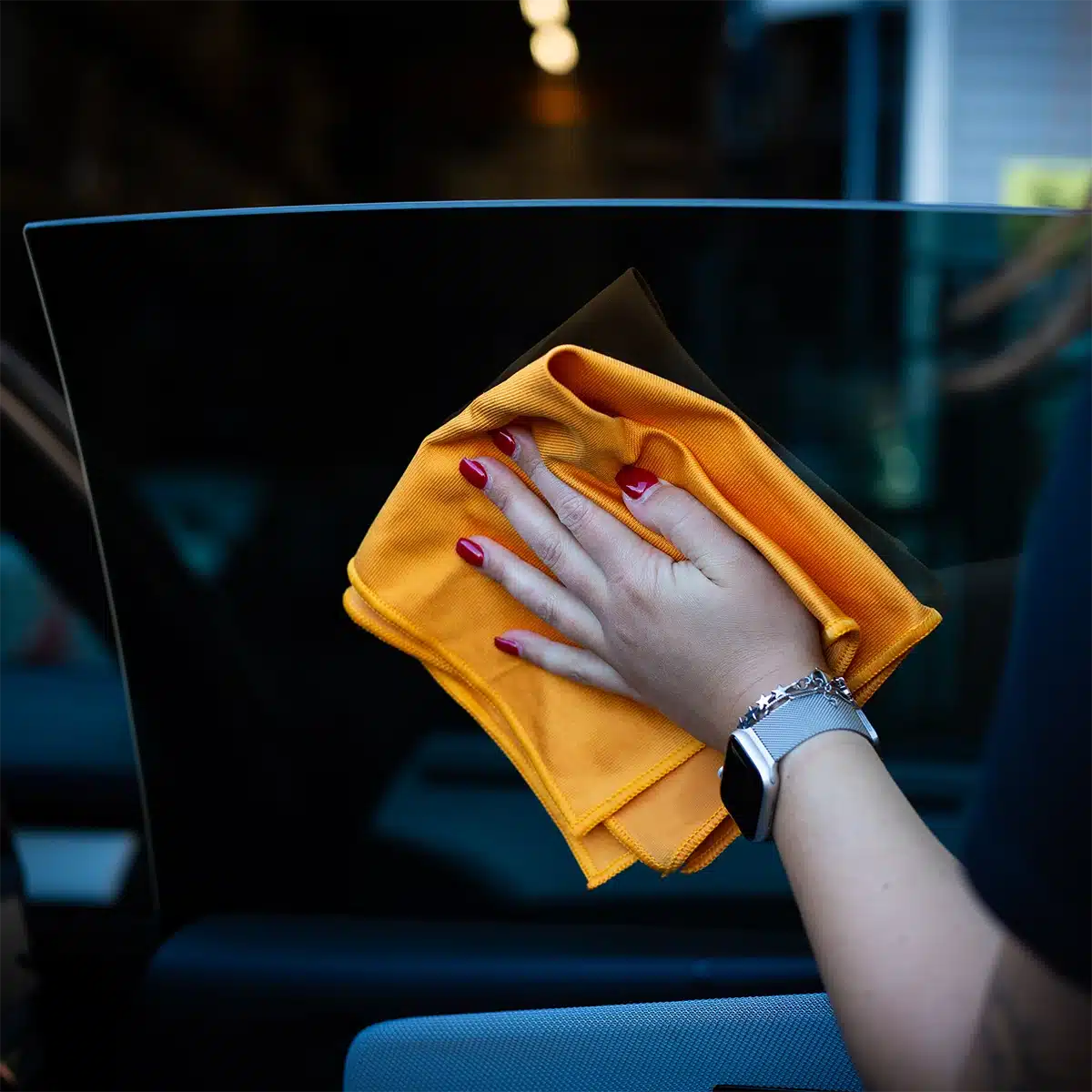CARGLOW Premium Glass Towel oranje glasdoek